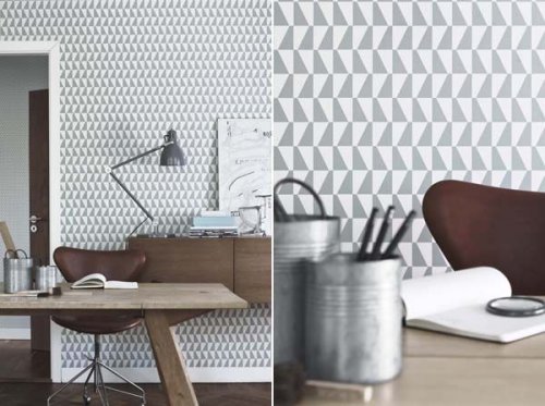 Papel de pared pintado estilo nordico