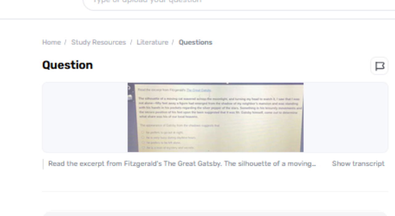 What insights can be gained from Gatsby emerging from the shadows?